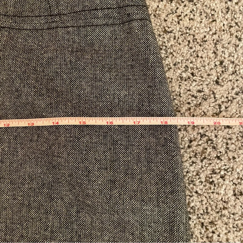 New York & Company Wool Blend Lined Charcoal Pencil Skirt - Picture 2 of 5